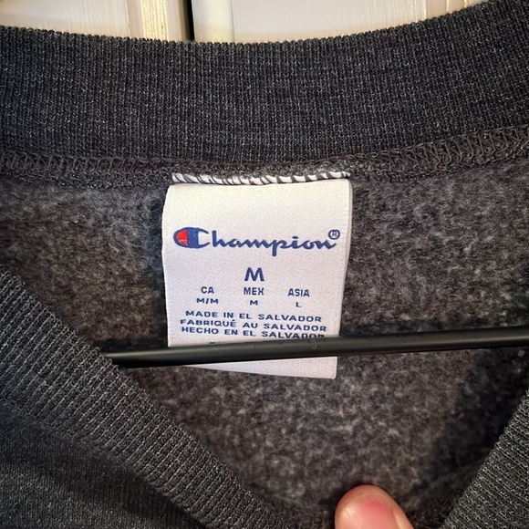 Stanford Dark Gray Reverse Weave Crewneck Crewneck by Champion - Picture 3 of 4
